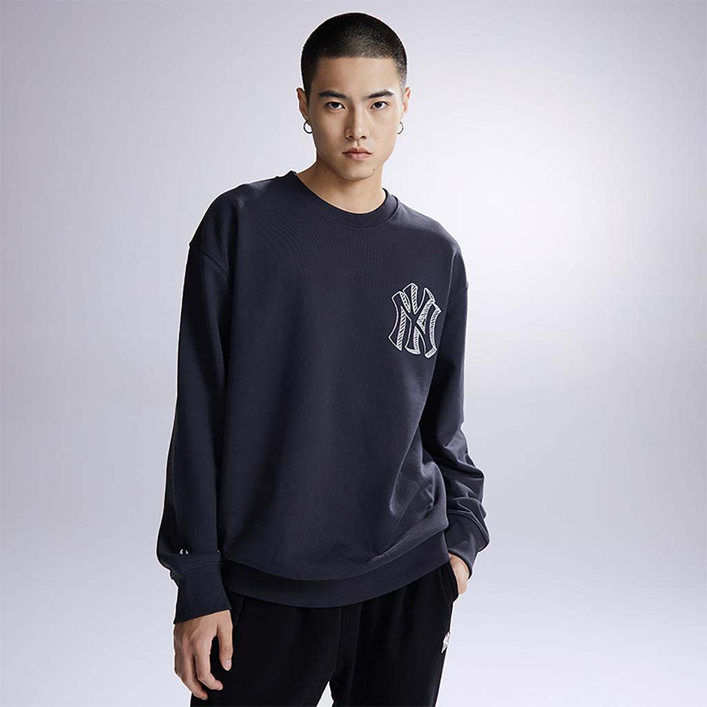 New MLB Sweatshirt Unisex Charcoal Gray 3AMTB0434-50CGS