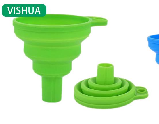 

Складная силиконовая воронка в ассортименте, 1 шт. 1pcs зелёный