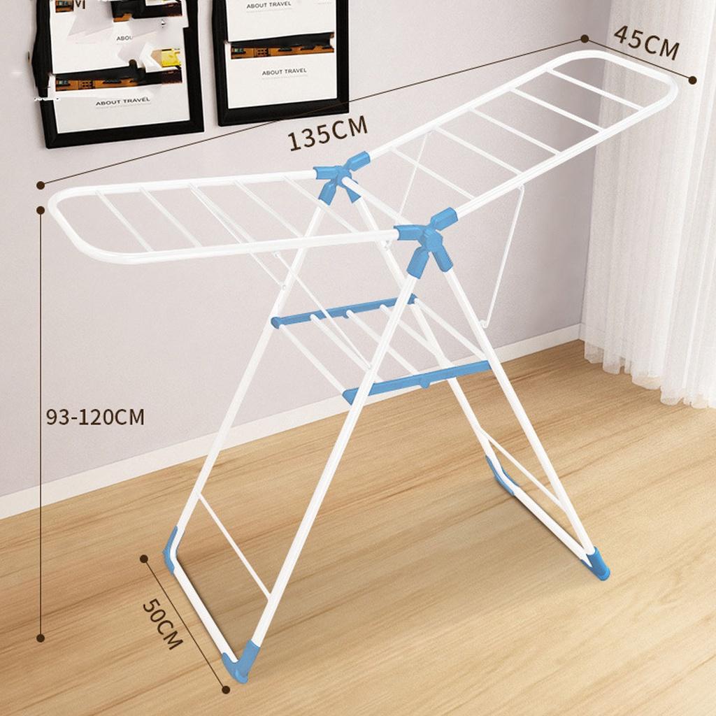Indoor/Outdoor Silver Stainless Steel Heavy Duty Laundry Drying Rack Clothing Shelf forUse Best Used for Shirts Pants