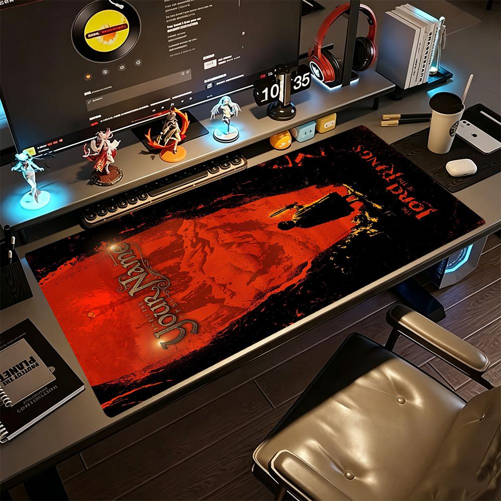 Lord Rings Personalized Name Mouse Pad Office Mouse Mats Study Desk Mat Non-Slip Rubber Base Office Desk Accessory