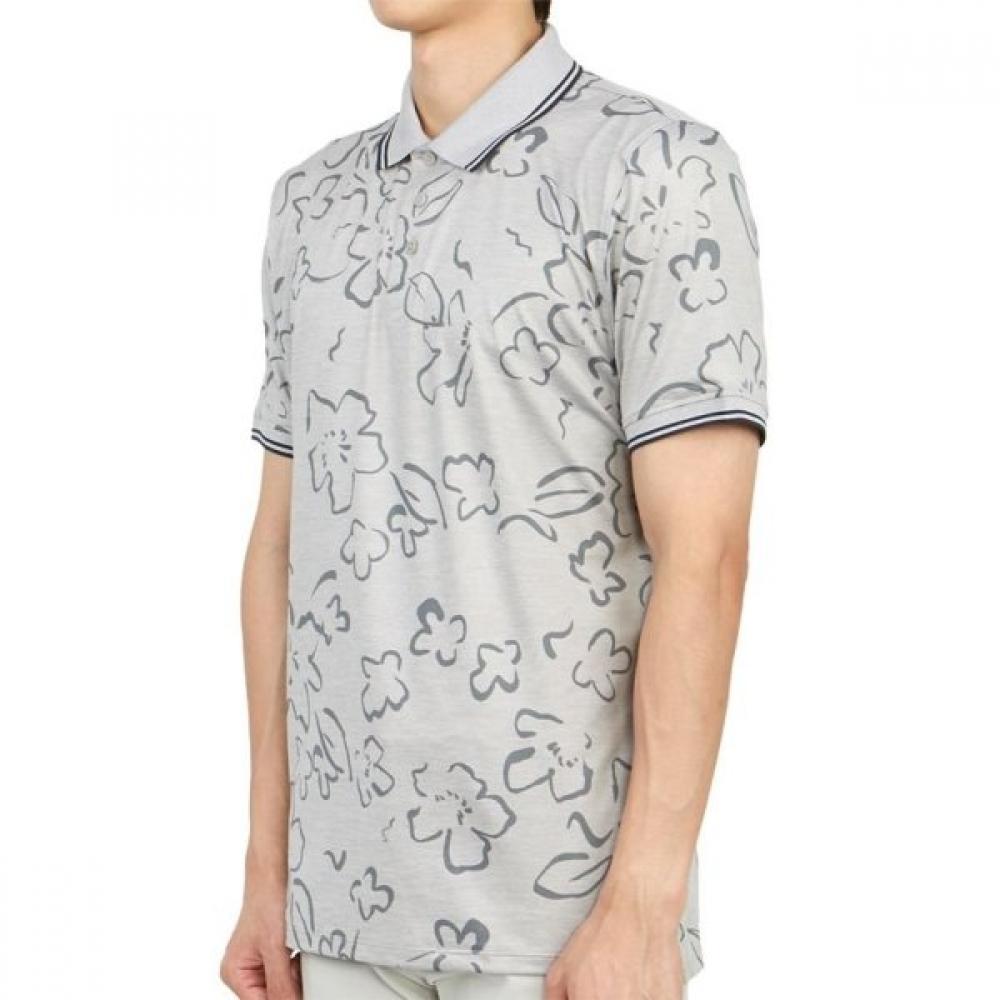 Tricou bărbătesc Galleria G Fore Pore Golfwear cu guler și mânecă scurtă G4MS23k062 lhGr