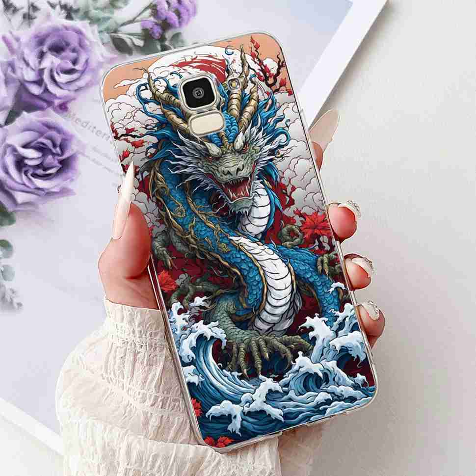 For Samsung Galaxy J6 2018 SM-J600F Case Popular Love Cool Tiger Soft Silicone TPU Cover For Samsung j6 J6 2018 Phone Shell Bag