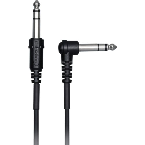 Roland PCS-5-TRA V-Drums Pad/Cymbal Trigger Cable, 1.5m, L-Shaped, Straight, for Analog Connection