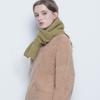 THE-ABON W182 Woo Knit Muffler Olive