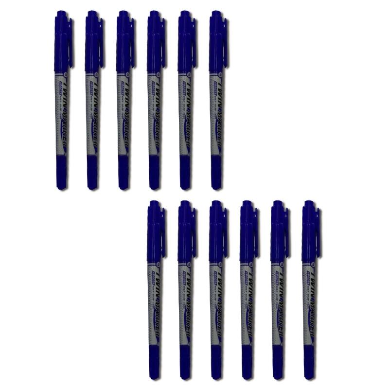

12Pcs Fine Point and Brush Tip Double Brush Marker Pen Set for Coloring, Journal, Planners, Note Taking Coloring Writing