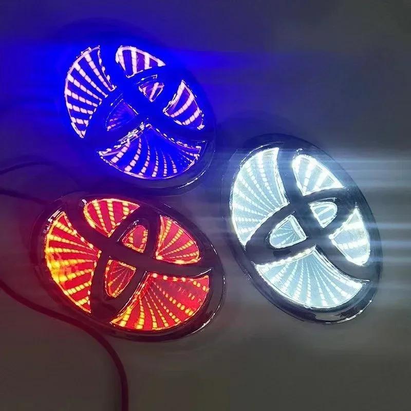 3D Car Front Grille Trunk Logo LED Light Retrofit for Toyota Corolla Reiz PRADO Yaris LANDCRUIS Camry Vios Highlander LVALON FK1
