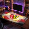 Lens FC Theme Pattern Mouse Pad, Soccer Logo Design XXL Gaming Desk Mat Non-Slip Computer Mouse Pad