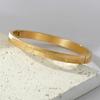New titanium steel bracelet creative corrosion English flower egg buckle couple bracelet stainless steel decoration