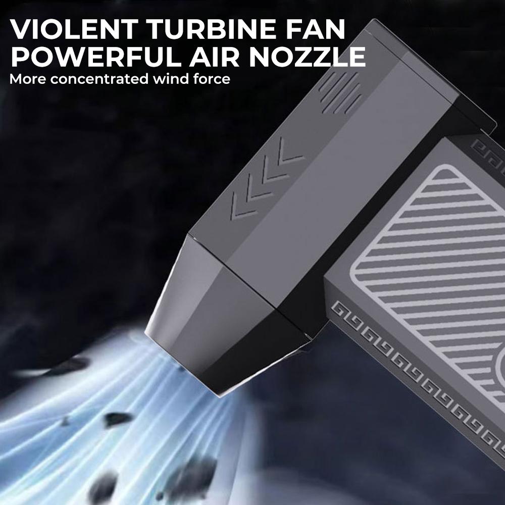 Turbo Jet Blower 130000RPM Turbo Jet Fan 4 Gears Speed Adjustable Electric Air Duster Type-C Charging Powerful Air Blower Tools