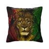 Custom Jamaican Rasta Flag Pillow Covers Home Decorative Fashion Jamaica Pride Chair Cushion Square Pillowcase