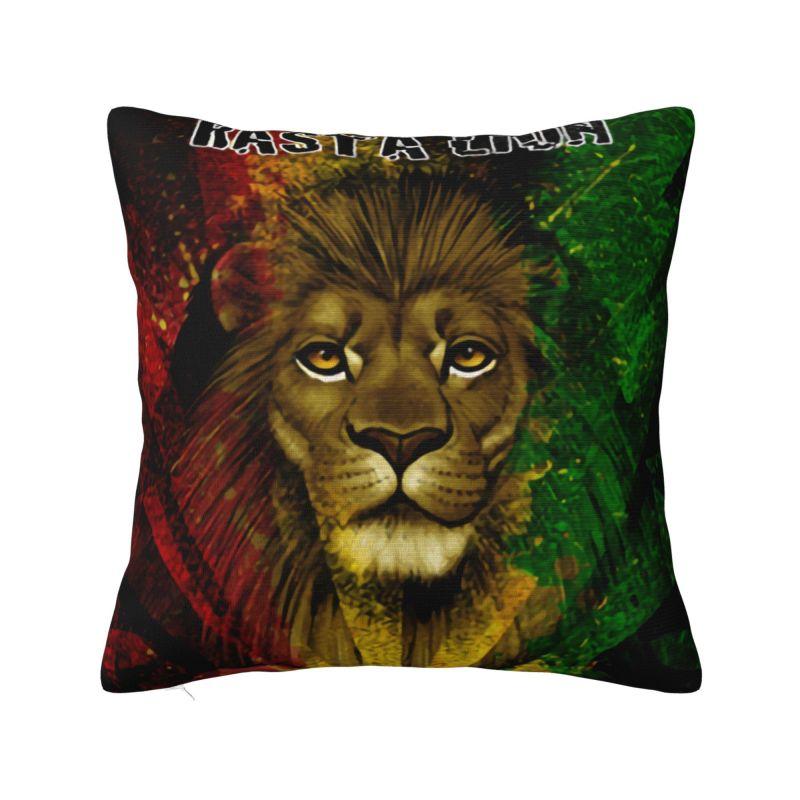 Custom Jamaican Rasta Flag Pillow Covers Home Decorative Fashion Jamaica Pride Chair Cushion Square Pillowcase