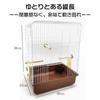 Gifty Bird Cage with 3 Perches, Hand-Sized, Anti-Scattering, for Parakeets, Budgies, and Cockatiels