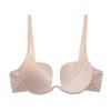 European and American Striped U-Shaped Push-Up Plus Size Bra with Side Support