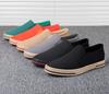 Novos Sapatos de Lona Masculinos Respiráveis para Exterior Sapatos Casuais Masculinos Confortáveis Sapatos Rasos Primavera Outono Tênis Pretos para Caminhada