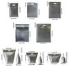 5Pcs Aluminum Foil Insulated Thermal Bags for School Lunch Takeout Camping Grocery Shopping Picnic