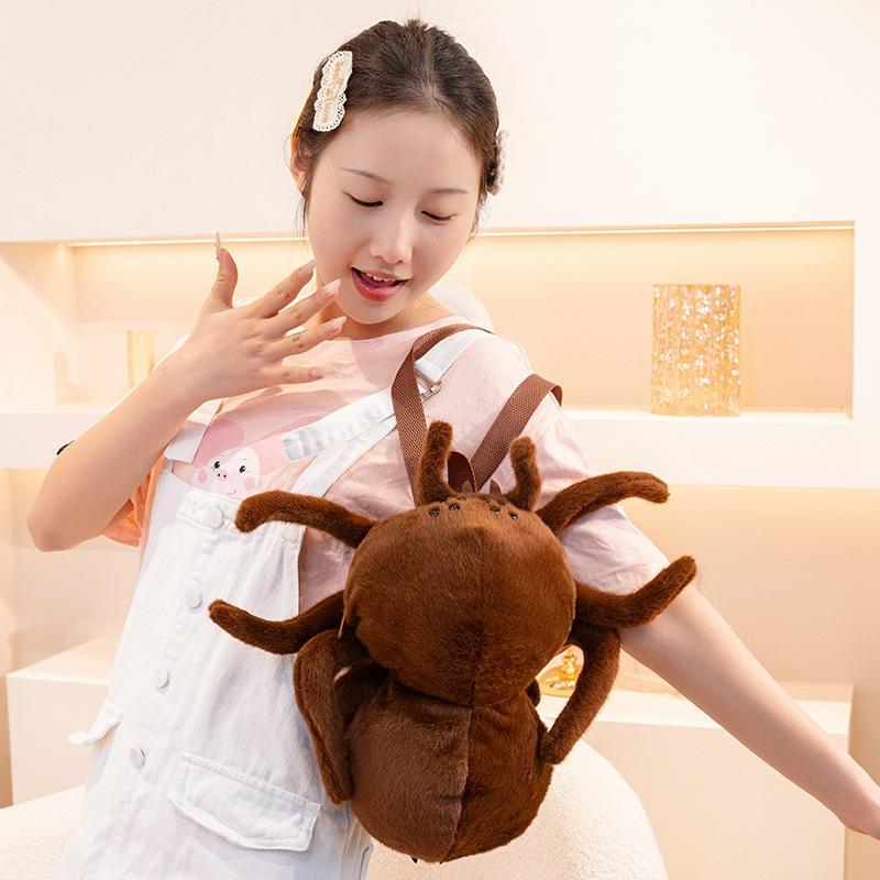 Creative Insect Spider Bag Plush Toy Doll Spider Doll Children'S Backpack Crossbody Bag Muppet Doll