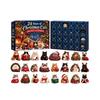 Tage Weihnachten Adventskalender mit 2D Acryl Hängeornamenten, Feiertags Countdown Box für Heimdekoration
