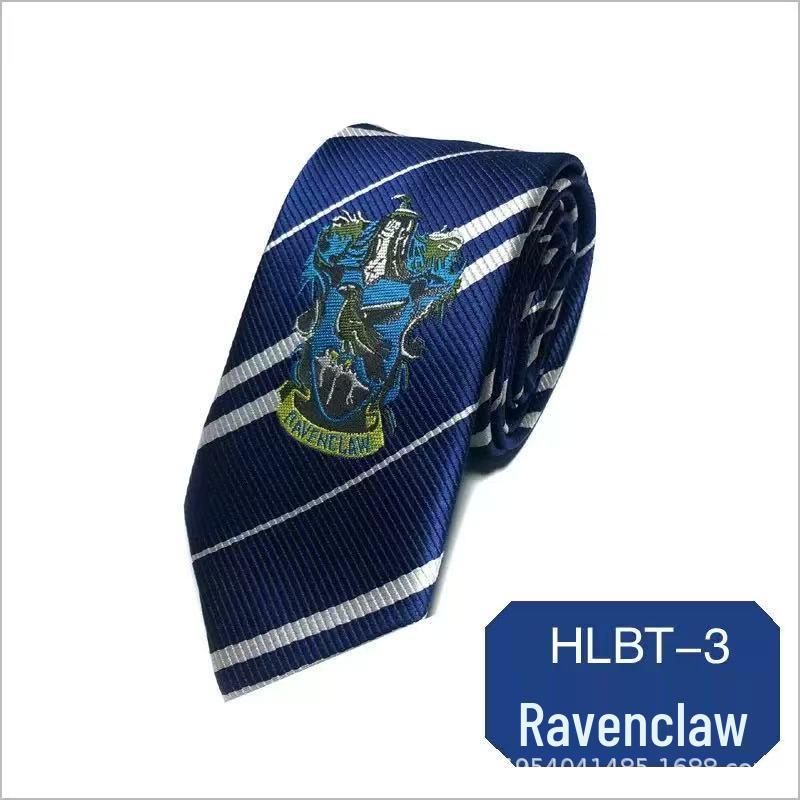 Harry Potter House Crest Embroidery Tie (Slytherin, Gryffindor, Ravenclaw, Hufflepuff)