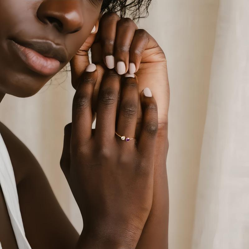 Elegant Inlaid Diamond Zircon Knuckle Ring for Women