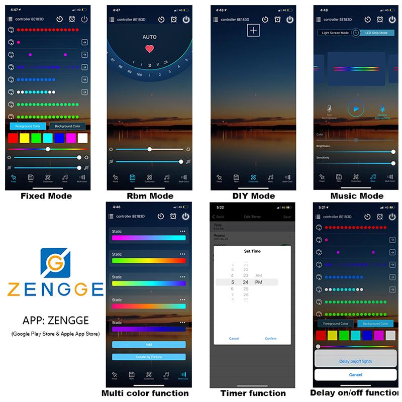 USB Bluetooth RGB Led Controller 5V 4Pin RGB Controler Smart Remote 17Key RGB Led Lights Controller Music RGB Color Changing