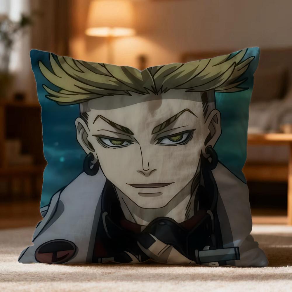 Popular GGachiakutaed Cushion Cover Soft Washable Pillow Case Multi-Scene for Couch Bed Travel Office Use