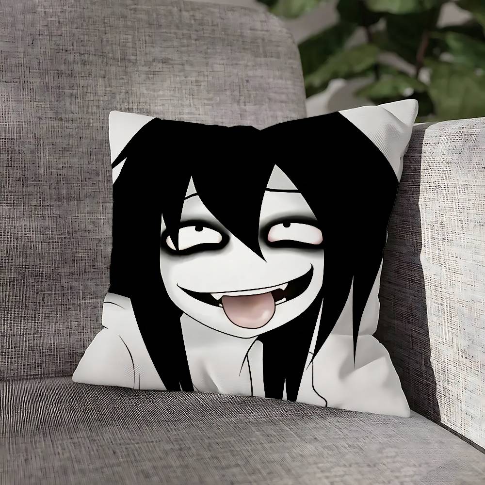 Creepy Urban Killer Jeff Pillow Case For Sofa Decor Car Office Room Printing Cushion Cover Decorations and Protector