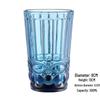 Embossed Glass Tumbler: Versatile Cup for Mouthwash, Juice, Milk, or Beer