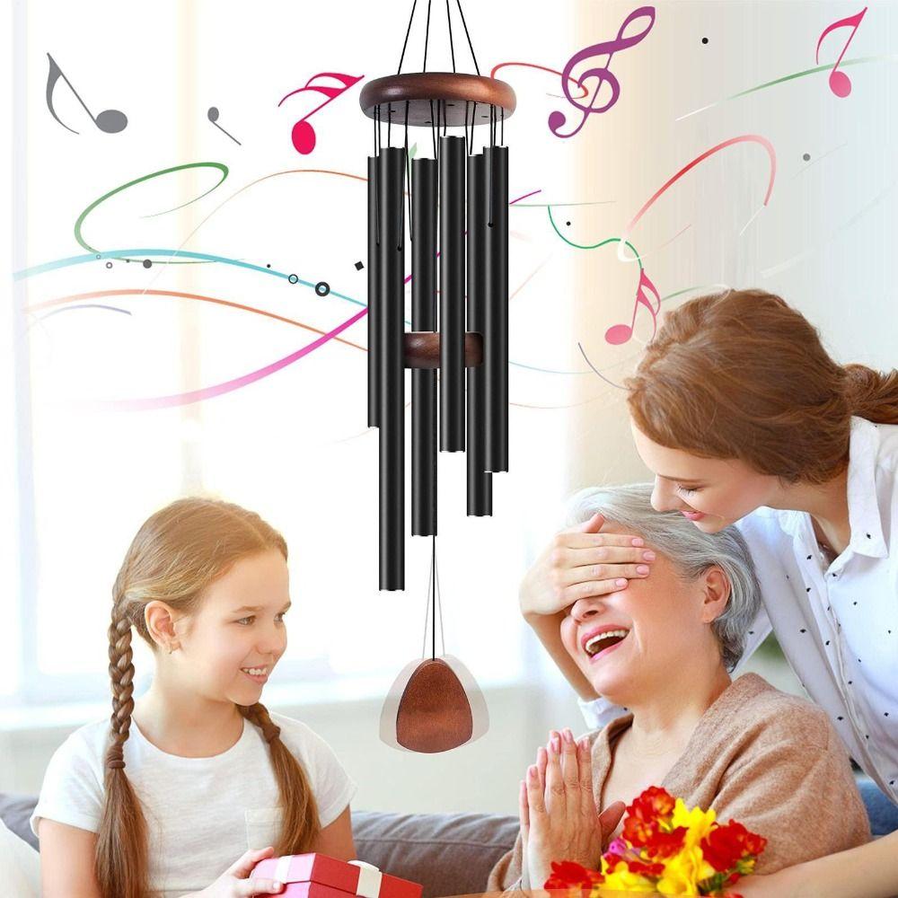 Aluminum Aluminum Wind Chimes 26/32/37 Inch Wind Bell New Metal Tubes Windchime  Garden