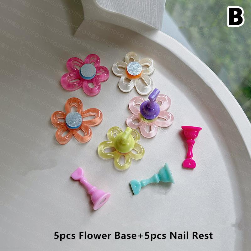

5 шт. Подставки для цветов для ногтей для накладных ногтей Акриловые полки для душа Дисплей для ногтей Магнитный держатель Инструменты для маникюра