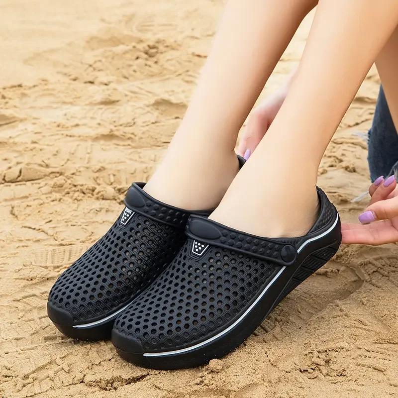 Slippers Original Women Men Brand Sandals Mujer Beach Casual Shoe EVA Yees Slidee Men Slides Summer Unisex Clogs Home Size35-46