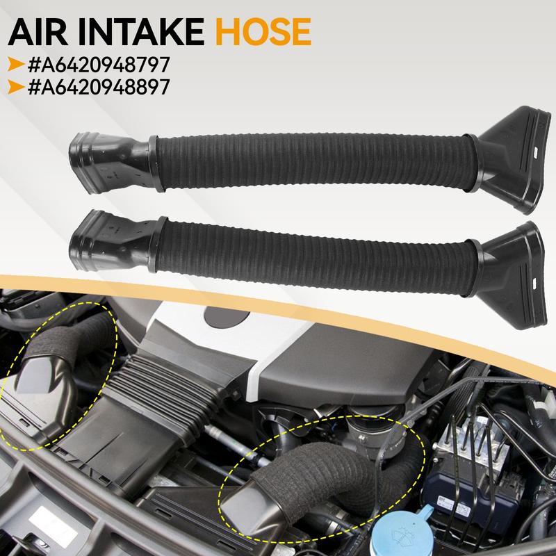 Pair Air Intake Hose High Performance Duct 6420948797 6420948897 For MercedesBenz GL350 ML350 X166 W166 Models From 2012 to 2016