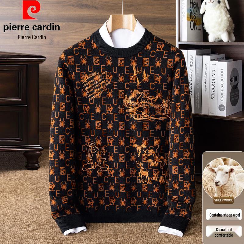 Pierre Cardin Men's Jacquard Knit Sweater