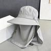 Sunscreen hat women's summer removable UV protection outdoor fishing shading neck mask mountaineering fisherman hat