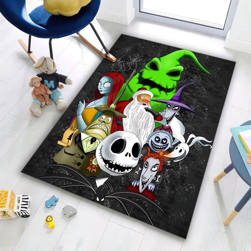 1PC The Nightmare Before Christmas Rug - home decoration Carpet For Living Room Bedroom Flooring Computer Chair Area Rug