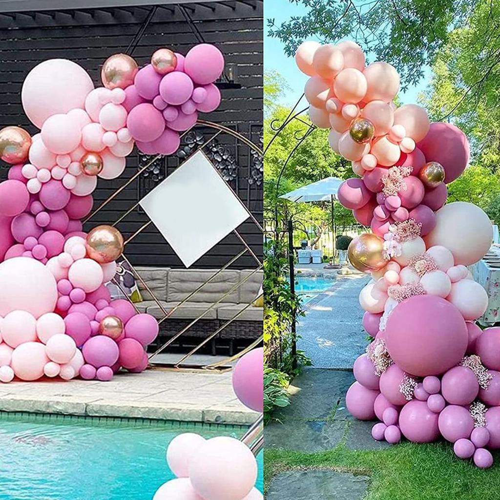 Balloon Garland Arch Kit Pink Decorative Party Balloons for Birthday Party Graduation Ceremony Wedding Anniversary