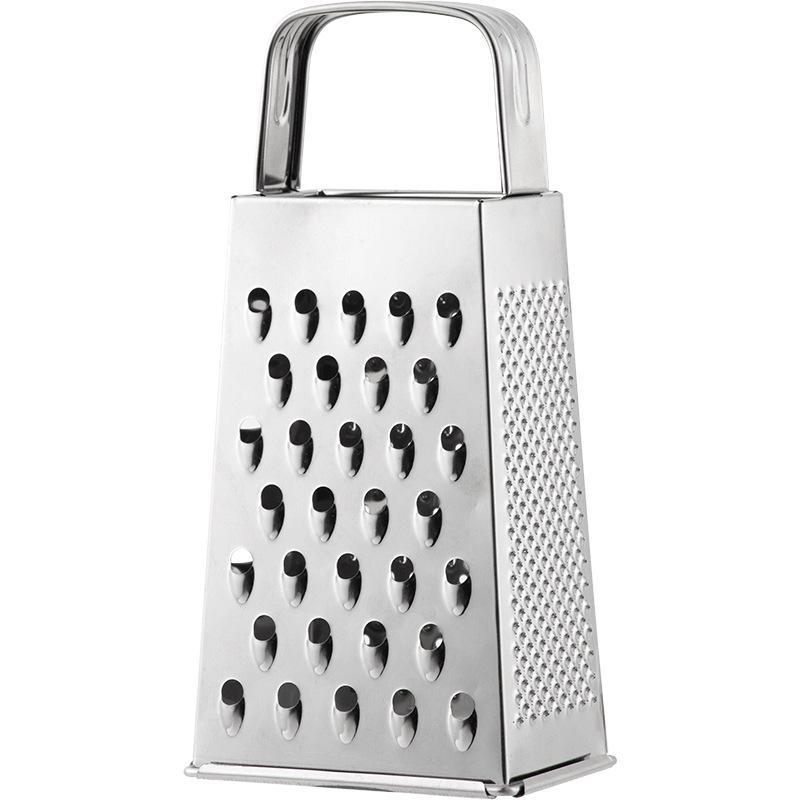 Stainless Steel Multi-functional Grater & Slicer with Non-Slip Base and Storage Box