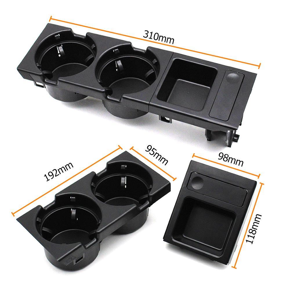 Car Black Beige Center Console Water Cup Holder Beverage Bottle Holder Coin Tray For Bmw 3 Series E46 323i 318i 320i 1998-2006