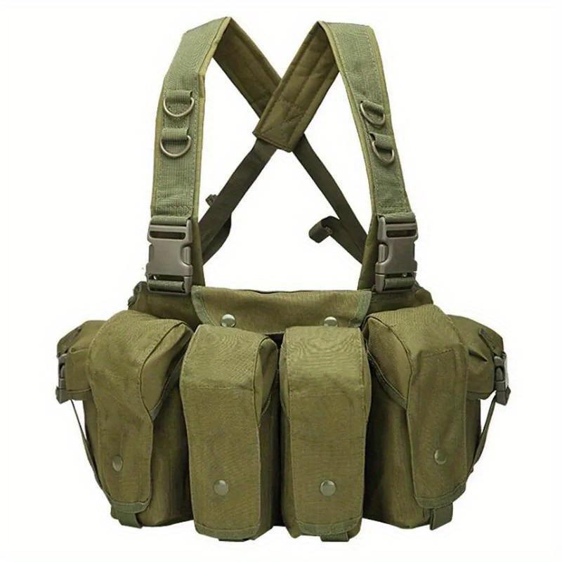 1pz Giubbotto Tattico Militare Camouflage da Caccia per Esterno Wargame Body Armor Molle Chest Rig Portacaricatori Giubbotto da Caccia
