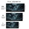 Blood Moon Dragon Mouse Pad Large Computer Office Game Table Mats Rubber Antislip Gaming Keyboard Mousepad Long Desk Pads 40x90