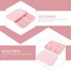 Ensemble de assiettes en silicone rose facile à nettoyer pour tout-petits 1 jeu