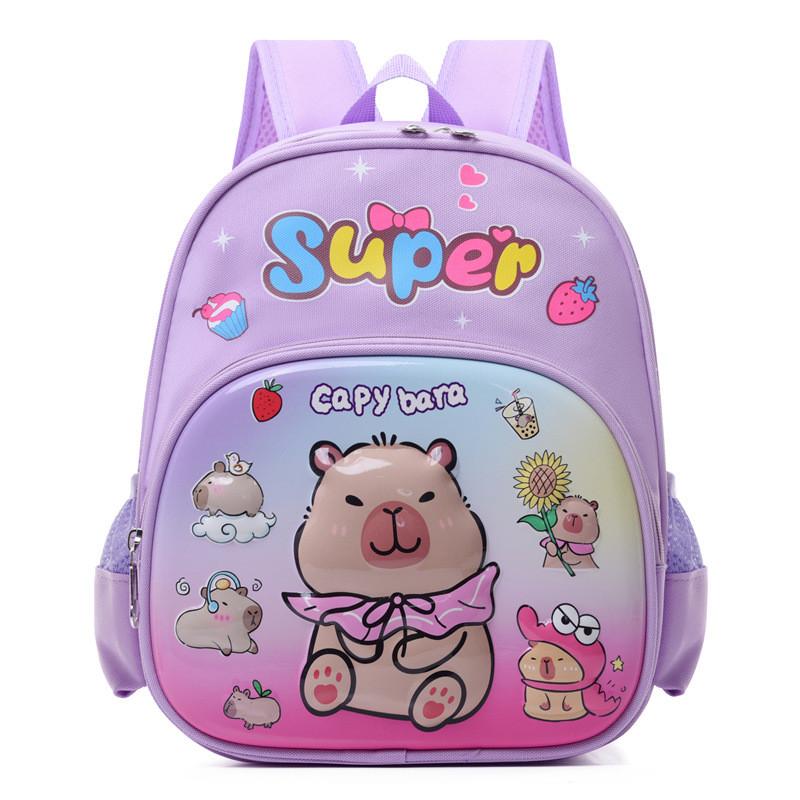 Kidfriendly Animated Backpack In Pink Purple Green And Blue For Use School
