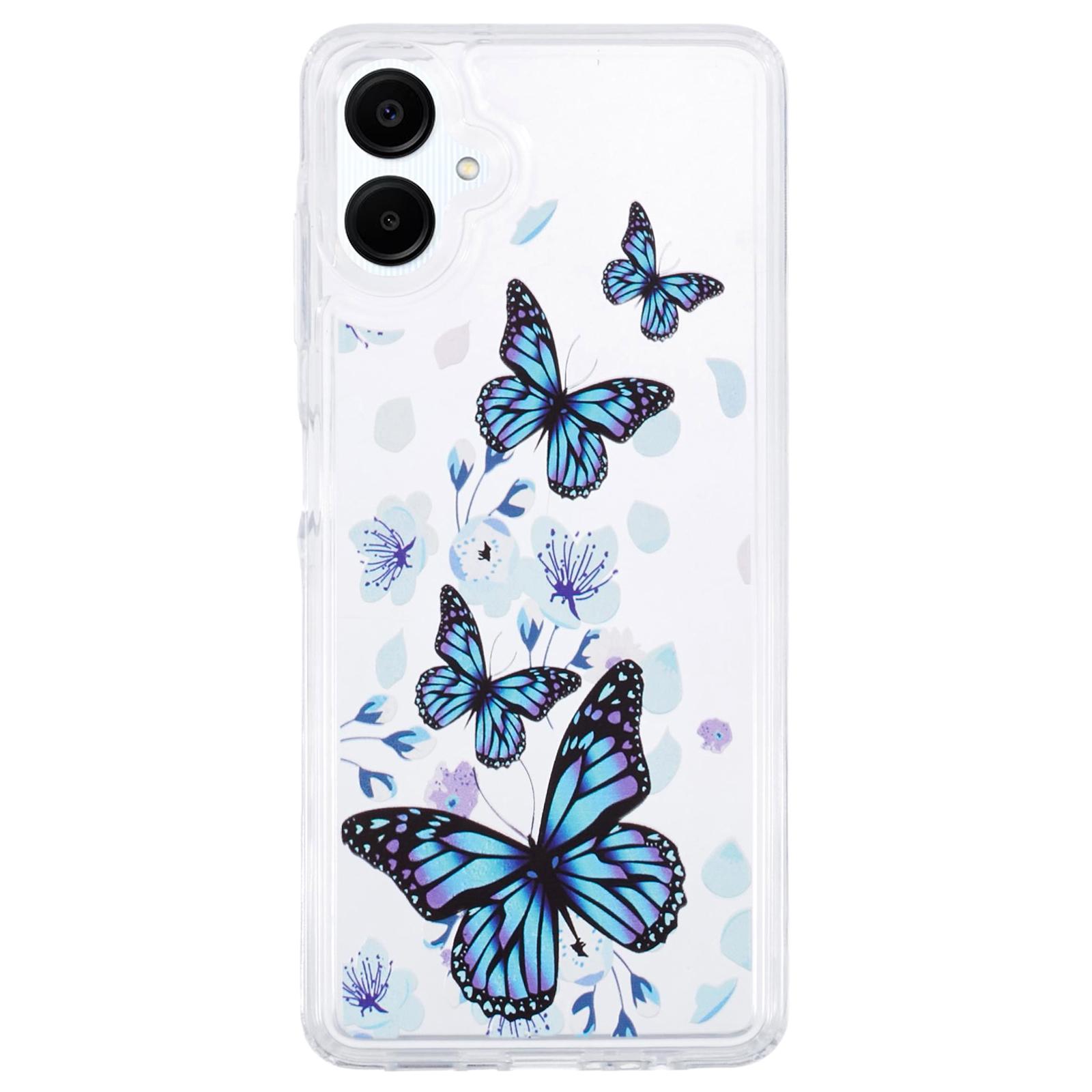 

For Samsung Galaxy A06 4G Case Anti-Drop Airbag Butterfly Pattern Printing TPU Phone Cover BT3