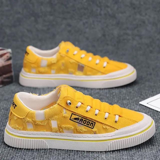 

Роскошная мужская обувь, Новое поступление, летняя парусиновая обувь, молодежные спортивные белые повседневные кроссовки, мужские универсальные модные кроссовки 44