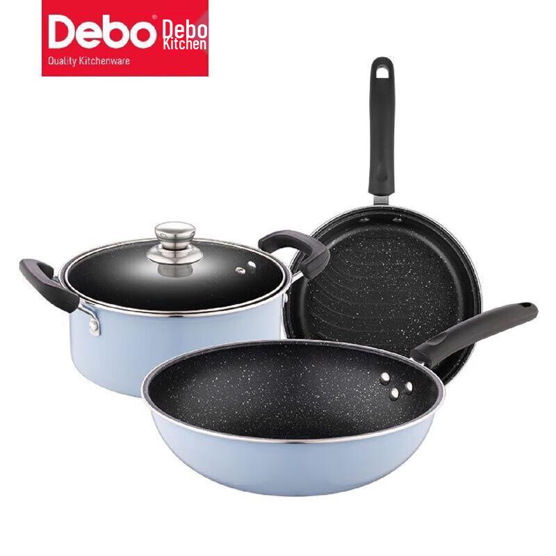 Debo DEP796 Maifan Stone Non-stick Cookware Set