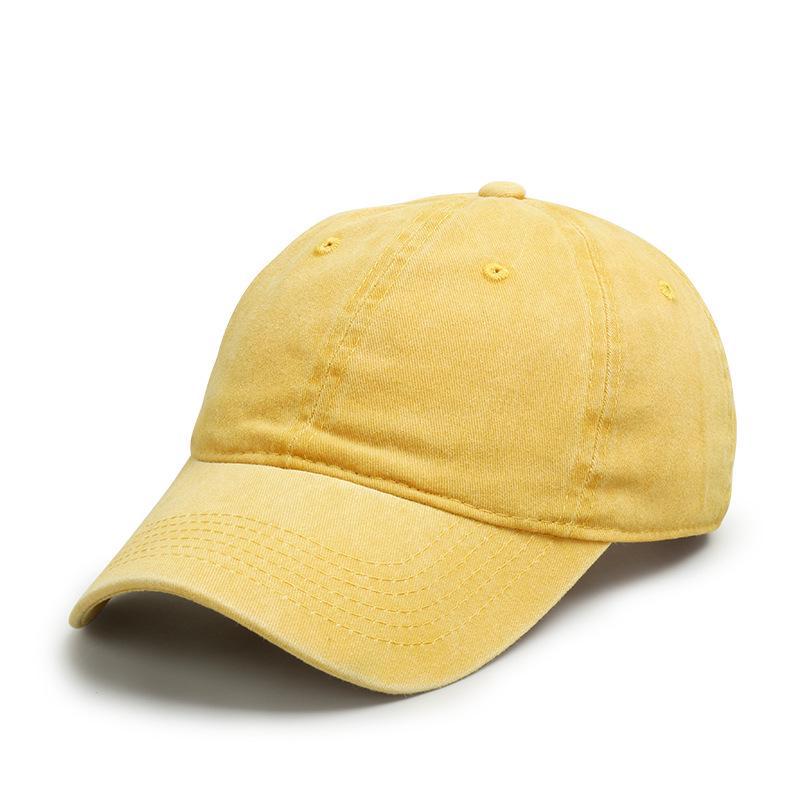 

Бейсболка из выстиранного денима Chuangyi Xing с возможностью индивидуальной настройки для мужчин и женщин Adjustable жёлтый/имбирный