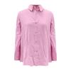 Ladies Fashion Solid Color Linen Long Sleeve Casual Shirt