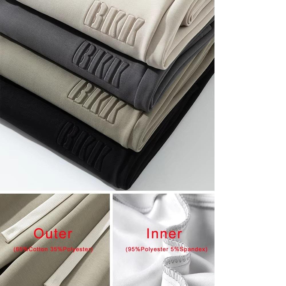 Plus Velvet Thickened Sweatpants Men's Drape Heavy Large Size Loose Straight Mopping Trousers Wide-leg Casual Pants for Men and Women