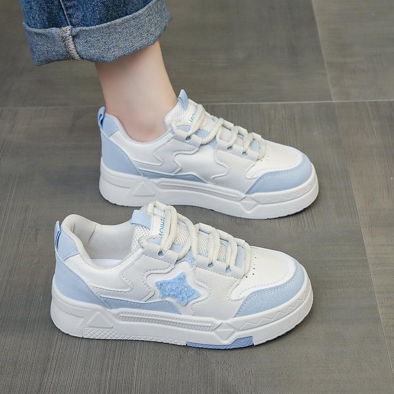 Chunky Women Star Casual Sneakers Flats Shoe Cute Gril Student Board Shoes Outdoor Anti-slip Sports Shoes Women's Shoe Masculino