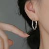 2025 Women's Niche Design 925 Sterling Silver Twisted Stud Earrings – Light Luxury Ear Jewelry with High-End Feel