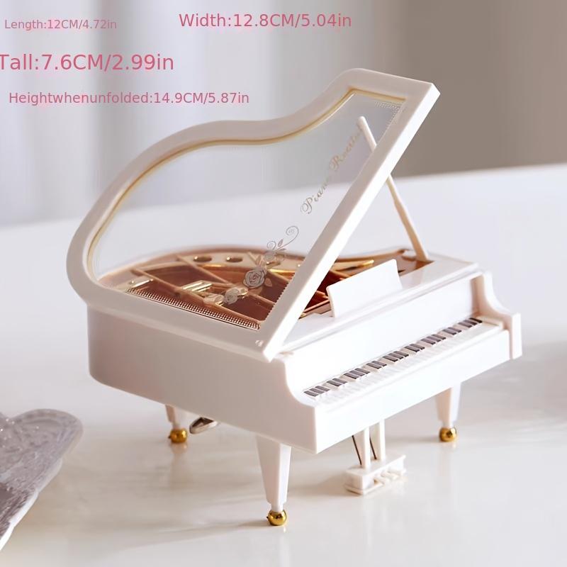 Piano Music Box Clock Music Box Valentine's Day Gift Creative Birthday Gift Home Desktop Cabinet Decoration